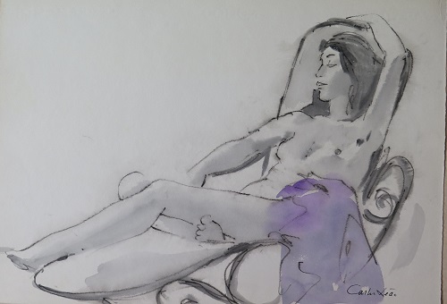 Obra Sem título (Nu reclinado) de Carlos Leão